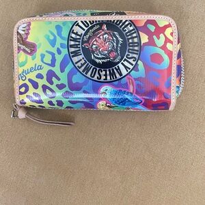 Consuela Red and Pink Wallet Vibrant Design
